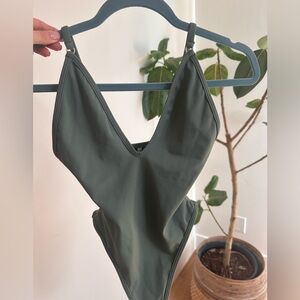 Olive one piece swimsuit